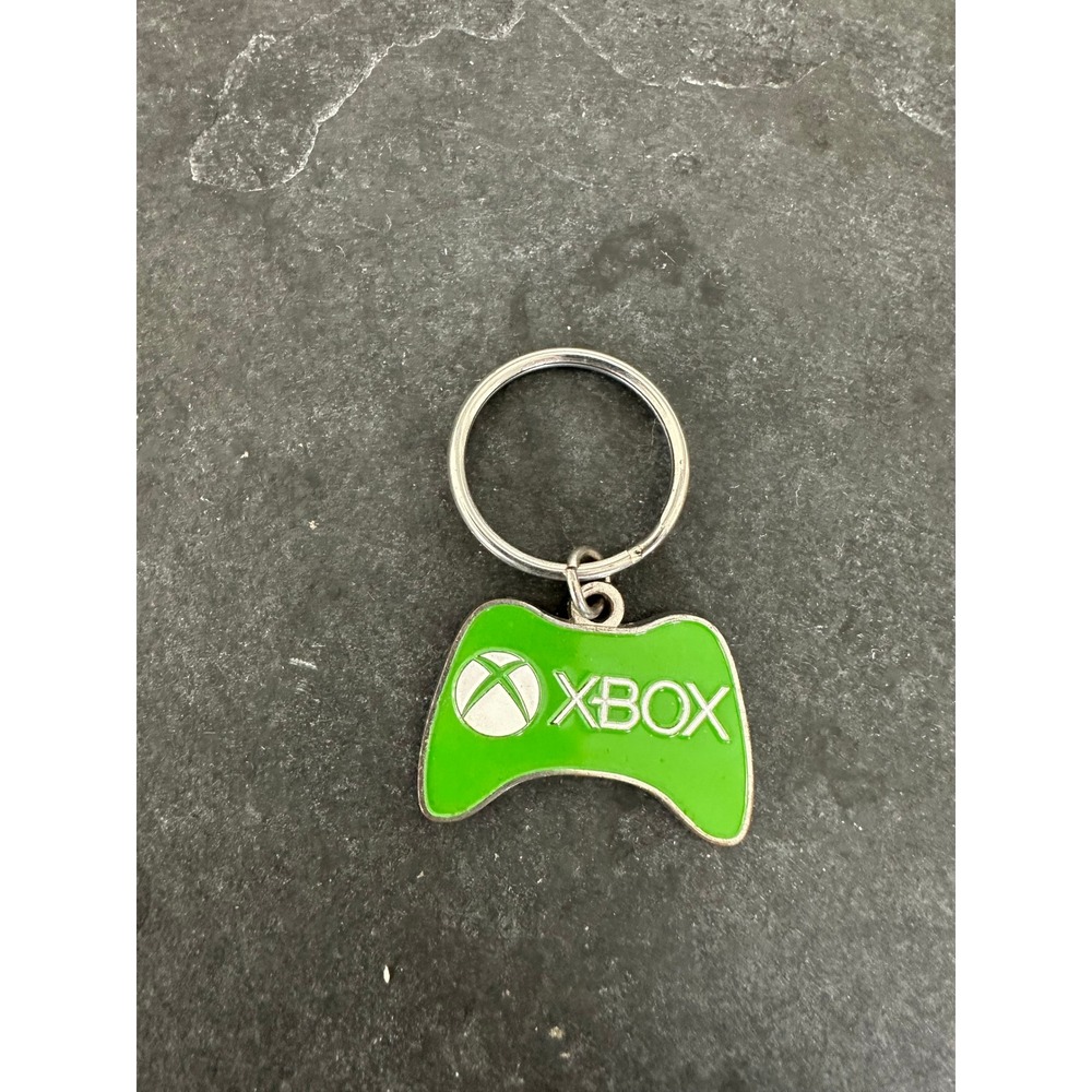 Vintage‎ Xbox 360 metal keychain green controller shape